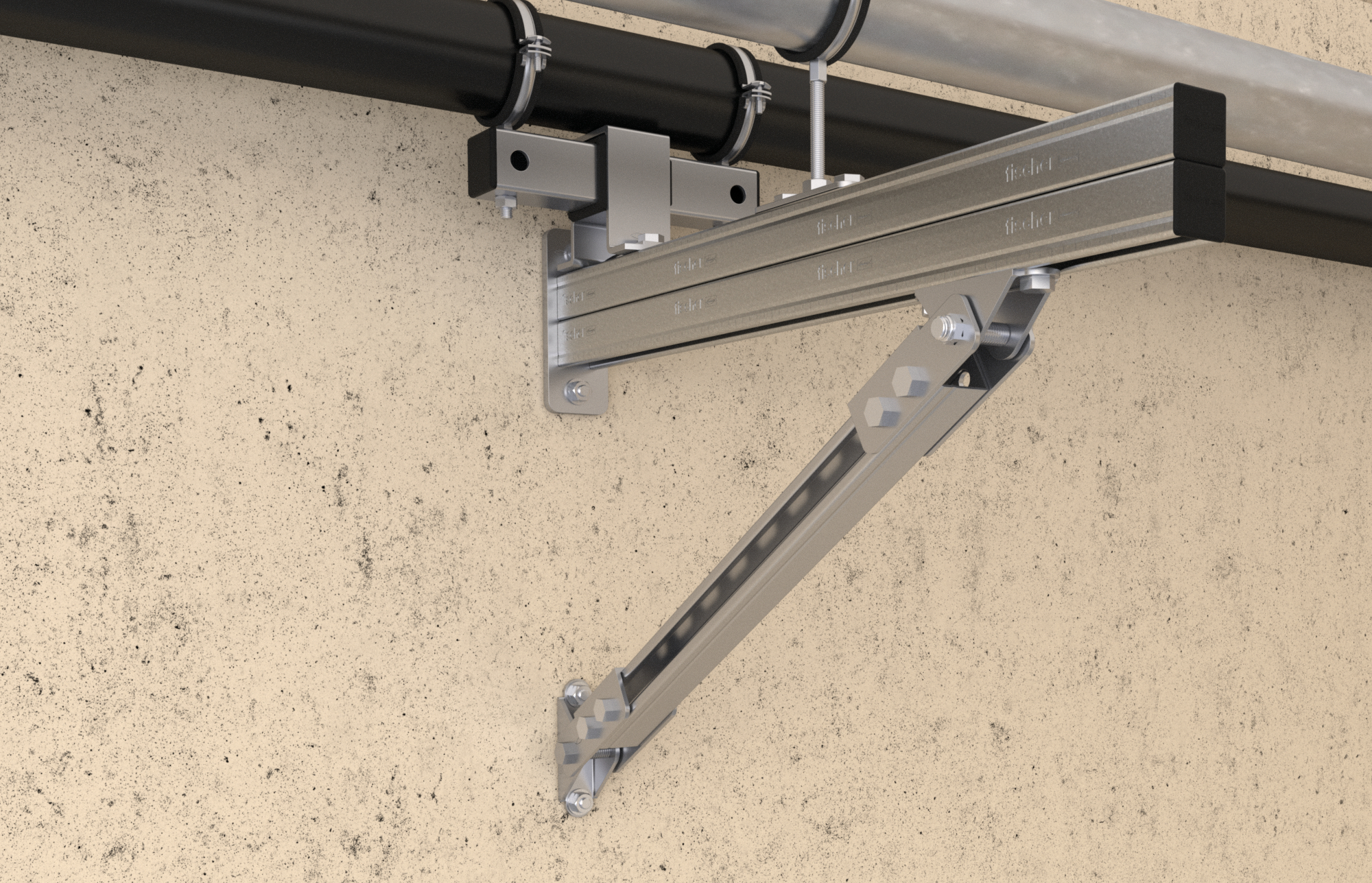 fischer Mensola ad angolo variabile VB (1 Pz.) Staffa ad angolo variabile da 45� a 90� VB.