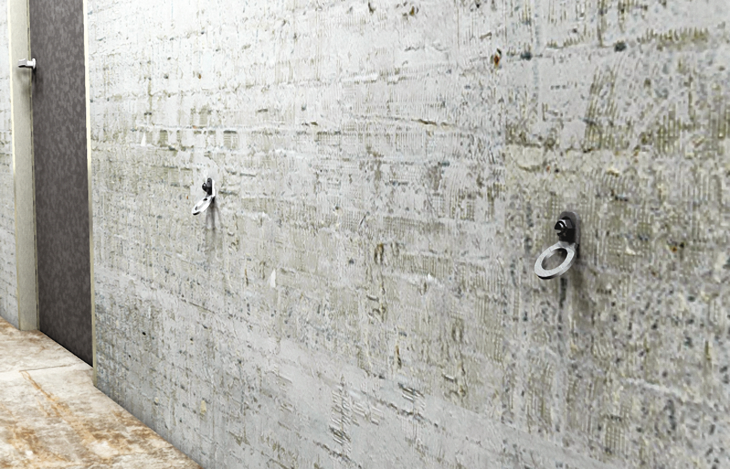 fischer Dispositivo ancoraggio a parete PAS inox - Sistemi anticaduta DPI (2 Pz.) Dispositivo di ancoraggio puntuale di Tipo A.