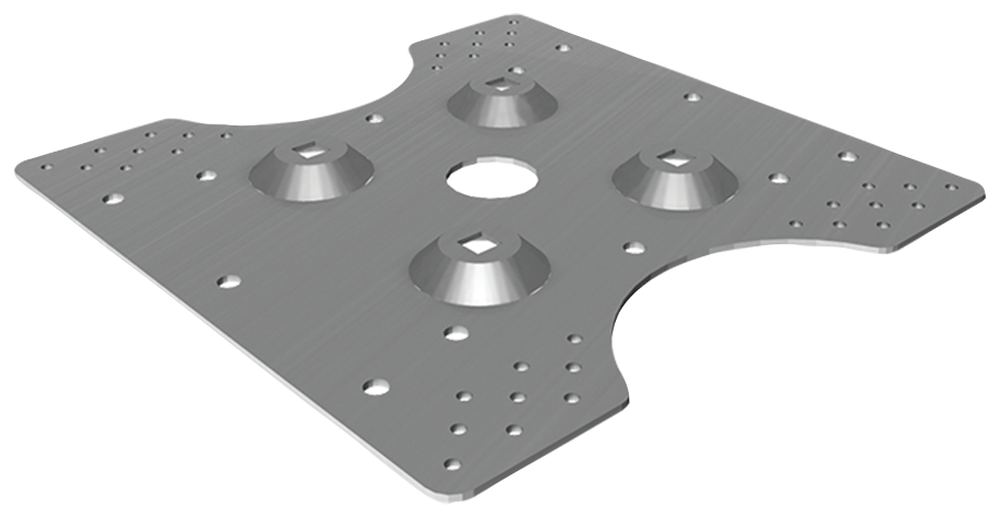 fischer Piastra per lamiera grecata PGC 226-274 C inox - Sistemi anticaduta DPI (1 Pz.) fie2815.