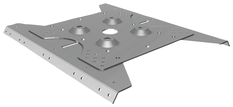 fischer Piastra per lamiera grecata PG 206-315 C inox - Sistemi anticaduta DPI (1 Pz.) fie2817.