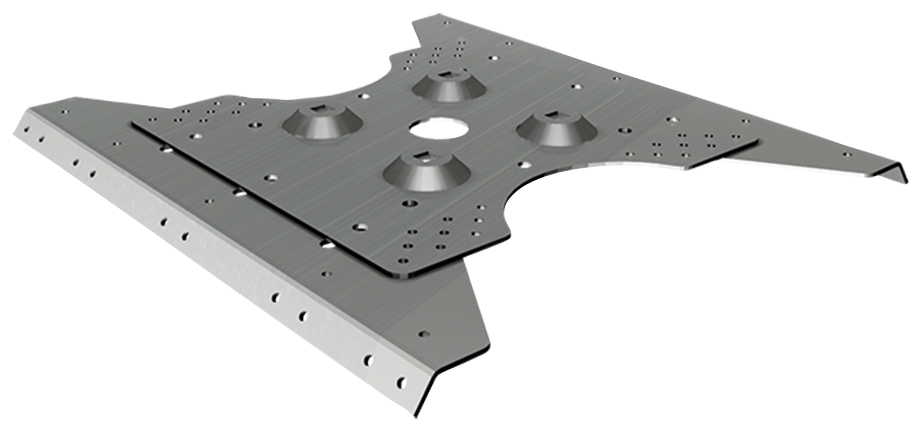 fischer Piastra per lamiera grecata PG 300-410 C inox - Sistemi anticaduta DPI (1 Pz.) fie2818.