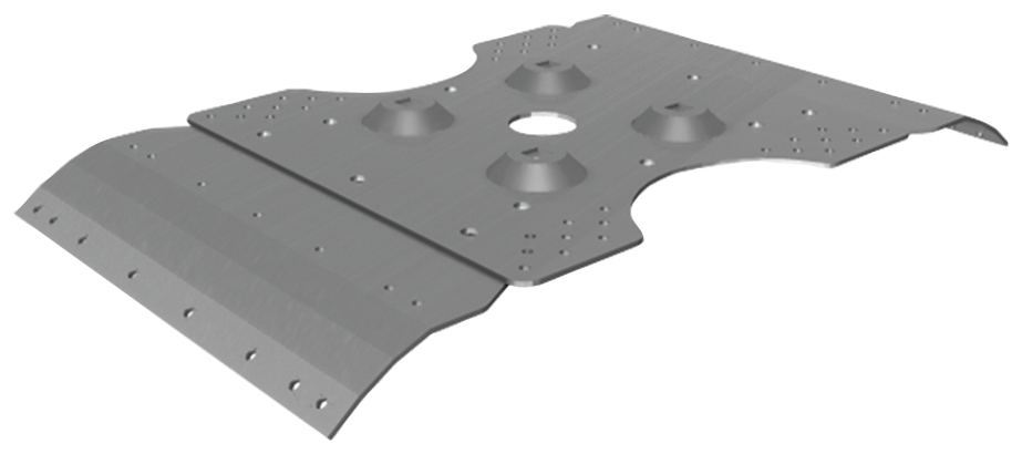 fischer Piastra per lamiera ondulata PCOP C inox - Sistemi anticaduta DPI (1 Pz.) fie2821.