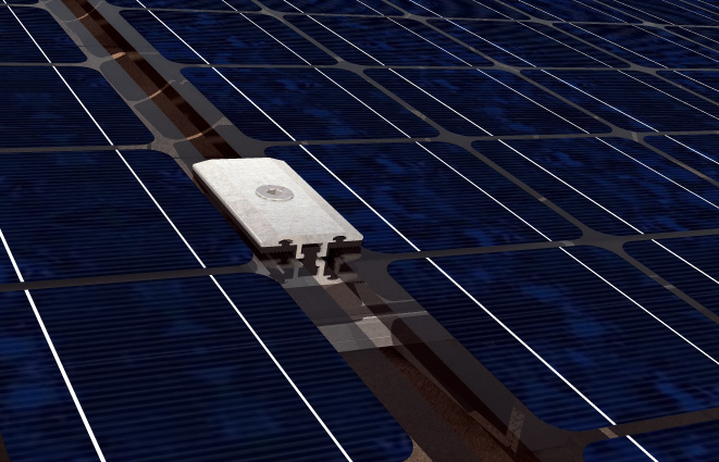 fischer Morsetto centrale per moduli vetro MC G 120 6,8-8,0 (1 Pz.) Il morsetto centrale non preassemblato per pannelli fotovoltaici in vetro senza cornice..