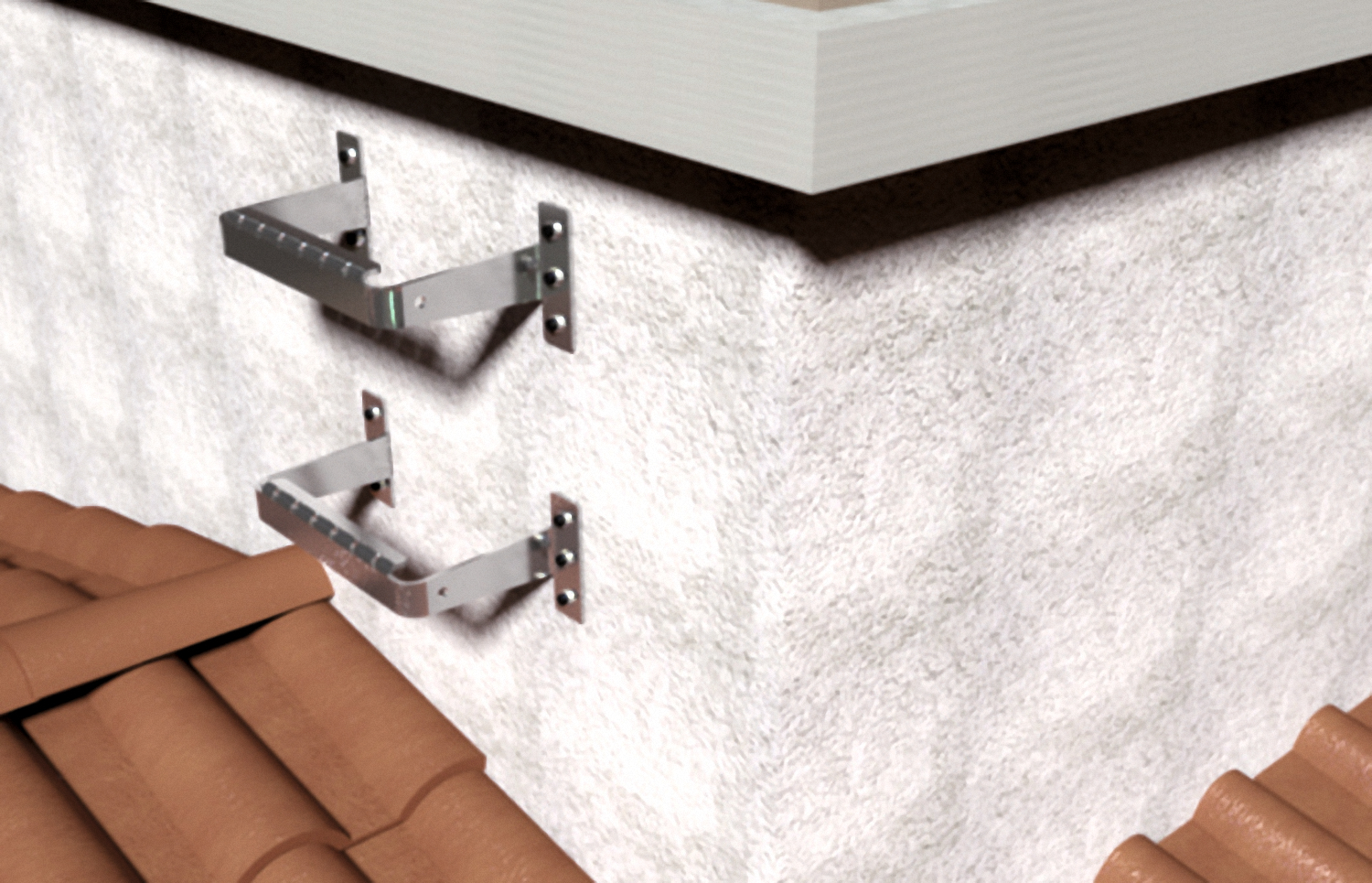 fischer Attacco scala parete hdg - Sistemi anticaduta DPI (1 Pz.) La completa gamma di accessori per l'accesso in copertura.