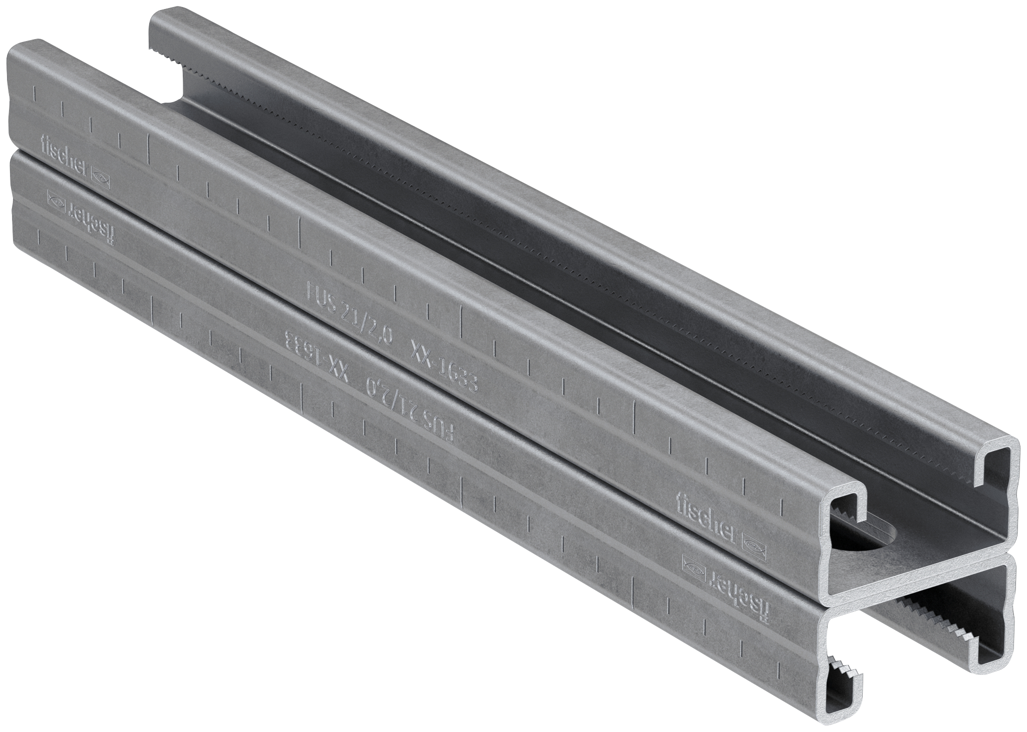 fischer Profilo FUS 21D-2,0-3M HDG (1 Pz.) Il sistema completo e universale di profilati zincati a caldo per la realizzazione di strutture a telaio per il sostegno di impianti fie2992