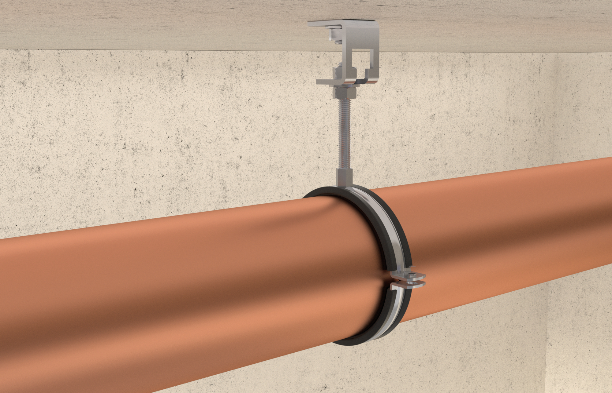 Collare per tubi a doppia vite FRS 108 - 116 M8/M10 zl (1 Pz.) fie3028 - immagine aggiuntiva