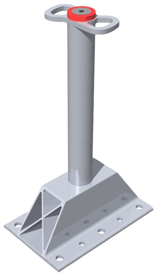 fischer Pali girevoli base piana PG H50 BP alu - Sistemi anticaduta DPI (1 Pz.) fie3149.