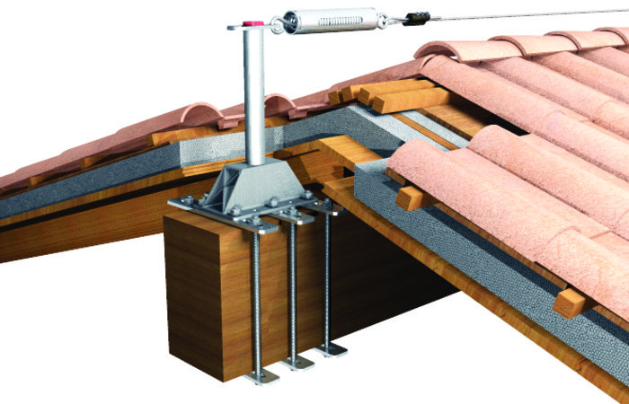 fischer Kit cerchiaggio CPA per pali PE, PI, PG alu - Sistemi anticaduta DPI (1 Pz.) La soluzione di fissaggio per pali di estremit, intermedi e girevoli in alluminio su elementi portanti con ridotte dimensioni.