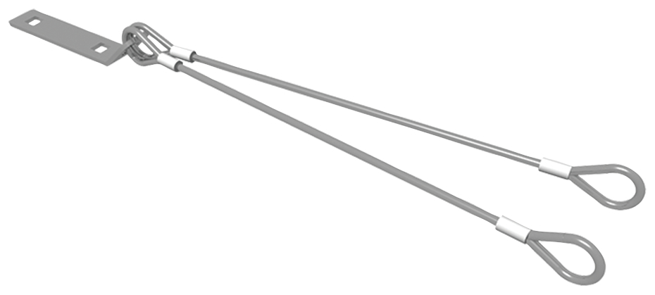 fischer Cordino sottotegola doppio CDP - Sistemi anticaduta DPI (2 Pz.) fie3198.