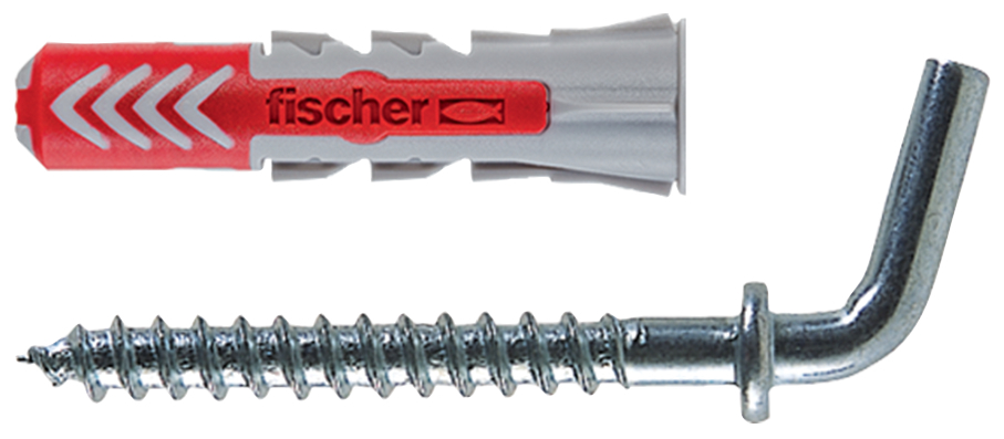 fischer Tasselli DUOPOWER 6/8 con gancio corto (1 Pz.) fie3215.