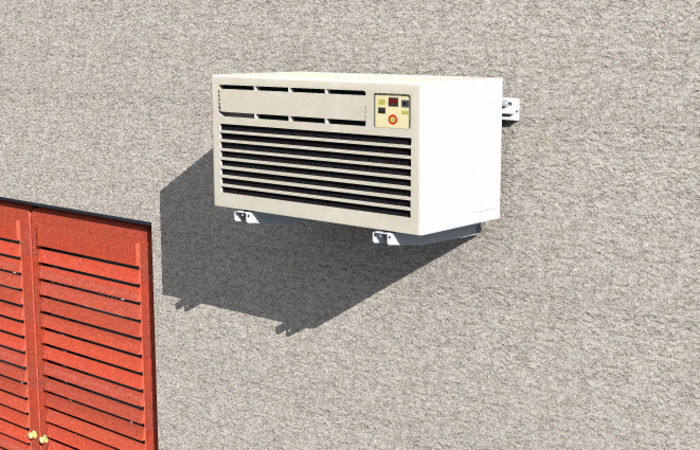 fischer Mensole climatizzatore KLIMA roof per tetto (1 Pz.) Le mensole per condizionatori esterni.