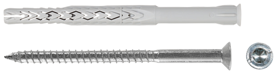 fischer Tasselli prolungati SXRL 10x160 WT ls (1 Pz.) Tassello prolungato in nylon con vite a testa svasata piana ed impronta Torx fie3247