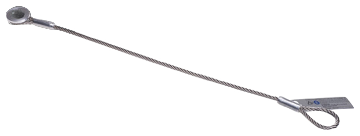 fischer Cordino con piastra per lamiera PGC 200-250 A inox - Sistemi anticaduta DPI (1 Pz.) fie3275.