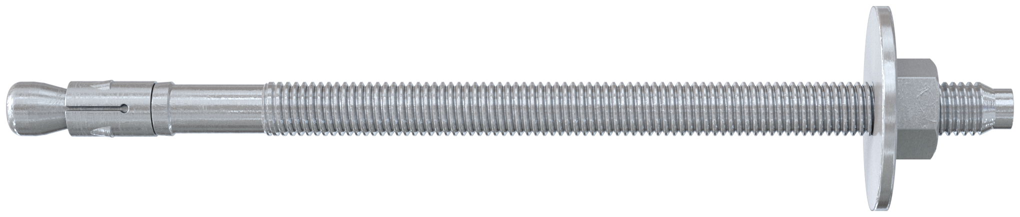 fischer Tasselli acciaio FBN II 12-140 GS (12X236) (1 Pz.) Tassello passante ad alte prestazioni per calcestruzzo non fessurato. Versione con rosetta maggiorata ed elevati spessori fissabili. fie339