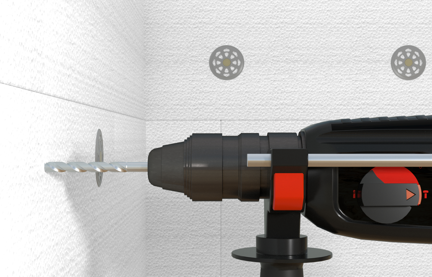 fischer Fissaggio per cappotti FIF-PN 8-80 (1 Pz.) Il fissaggio a percussione per sistemi compositi di isolamento termico esterno (ETICS) con spina fibrorinforzata.