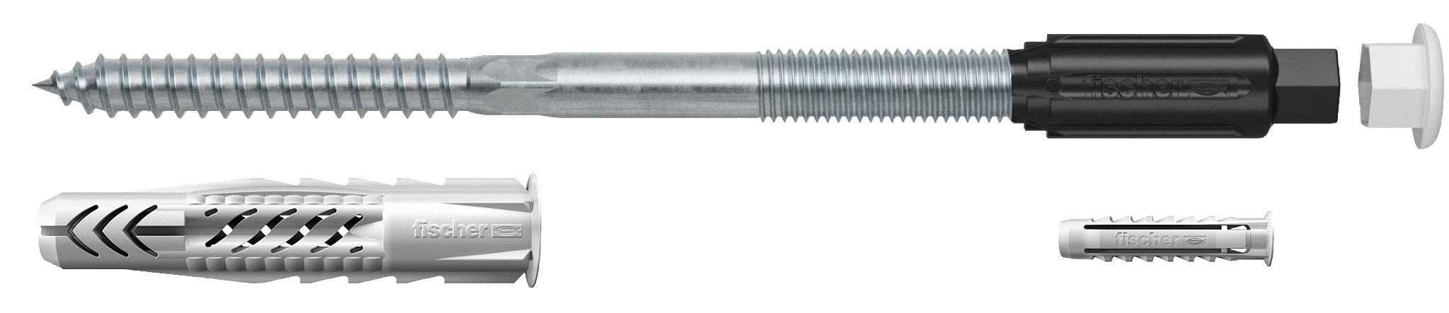 fischer Fissaggio distanziato per cappotti TherMax 8-100 M6 Kit 2 Pz (2 Pz.) Il fissaggio termicamente isolato per installazione distanziata in sistemi compositi di isolamento termico esterno (ETICS) in confezione da 2 pezzi fie357