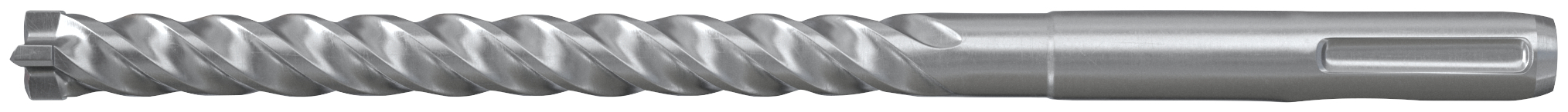 fischer Quattric II 16/210/260 Punta trapano quattro taglienti (1 Pz.) Punta in acciaio a 4 taglienti e corpo a 4 spirali di scarico, per le massime prestazioni nel calcestruzzo con attacco SDS Plus.