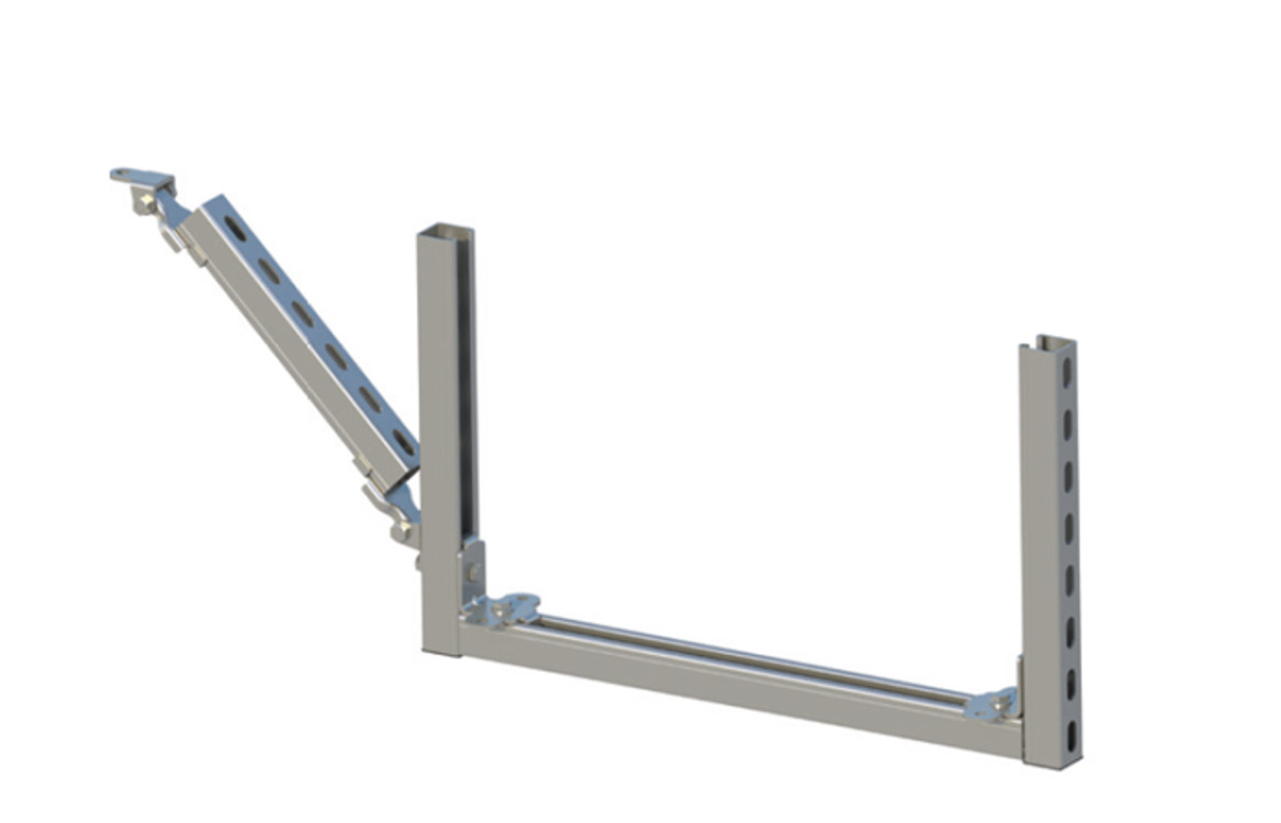 fischer Sistema Seismic di collegamento per profili S-VB ad angolo variabile (1 Pz.) Connessione ad angolo variabile per il controventamento con profili FUS applicabile al profilo e alla superficie di fissaggio.