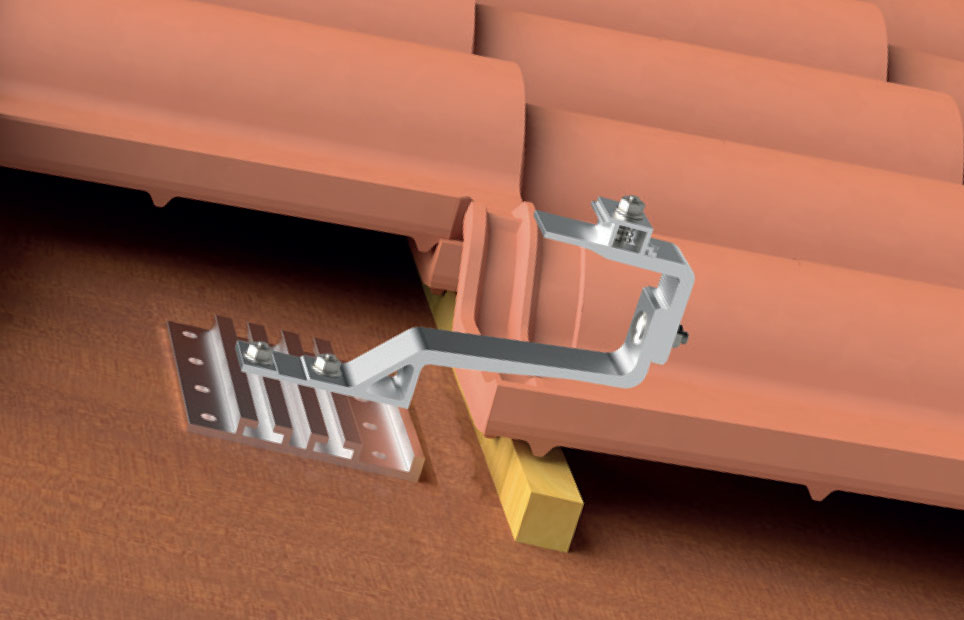 fischer Base per ganci GTA1 e GTA2 (1 Pz.) Base accessoria in alluminio compatibile con ganci GTA1 e GTA 2 per allargare e rialzare il punto di appoggio del gancio alla copertura..