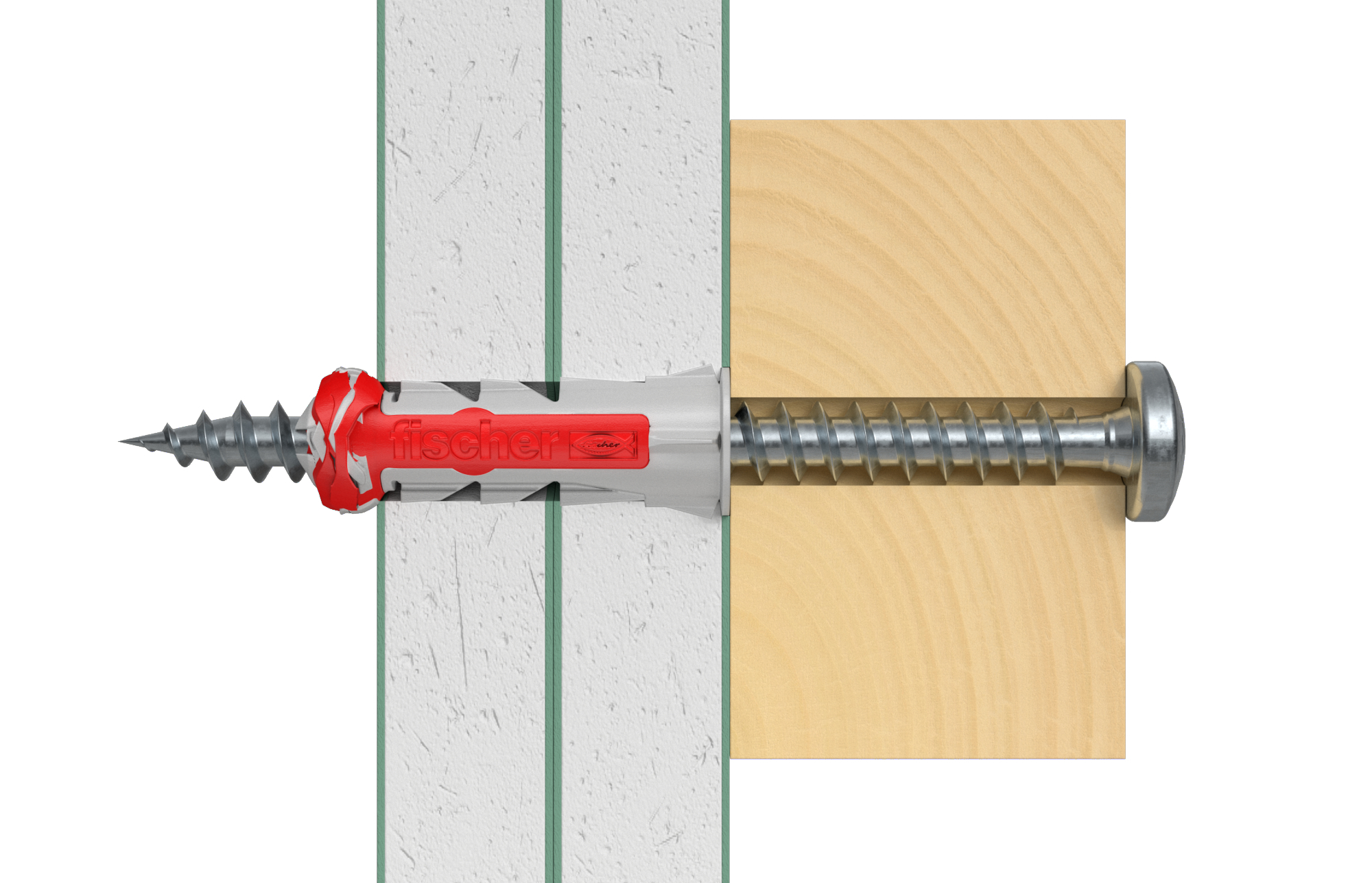 fischer Tasselli DuoPower 8x40mm con vite inox (2 Pz.) Tassello bimateriale DuoPower 8x40 con vite in acciaio inossidabile A2 a testa bombata e impronta Pozidrive in confezione blister..