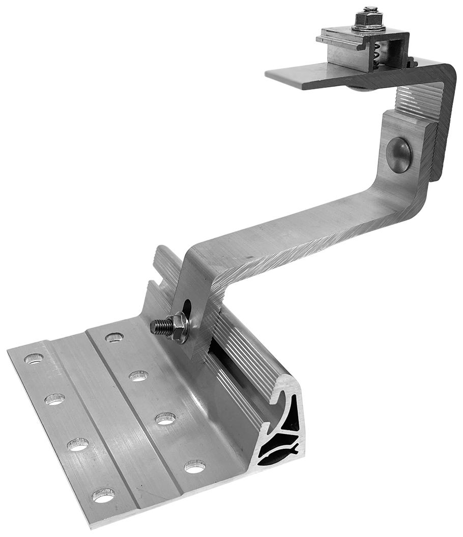 fischer Gancio GTA 3 in alluminio per tegole e listelli (1 Pz.) Gancio in alluminio a 3 regolazioni per installazione di impianti fotovoltaici su coperture in tegole con listelli di ventilazione di spessore variabile. Punto di fissaggio disassabile orizzontalmente. fie3720