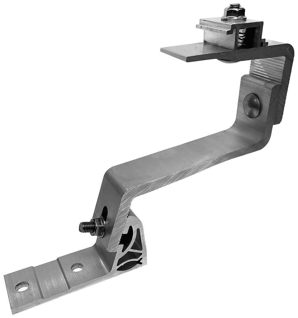 fischer Gancio GTA 2 in alluminio per tegole e listelli (1 Pz.) Gancio in alluminio a 2 regolazioni per installazione di impianti fotovoltaici su coperture in tegole con listelli di ventilazione di spessore variabile fie3721