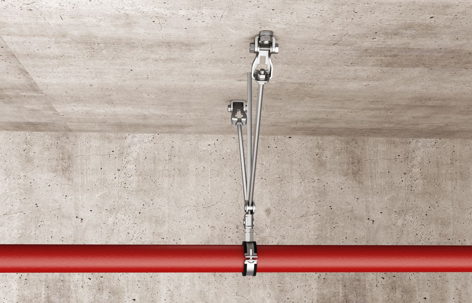 fischer Rinforzo S-ROD M8 per barre filettate (1 Pz.) Connessione ad angolo variabile per il controventamento con barre filettate M10 applicabile a pendinature.