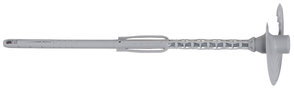 fischer Tasselli FIF-SV II 0-30 Fissaggi universali per cappotti isolanti (1 Pz.) Tassello universale per pannelli isolanti. Un'unica misura per cappotti da 100 a 400 mm in EPS o lana o minerale. Avvitamento a scomparsa senza fresa.