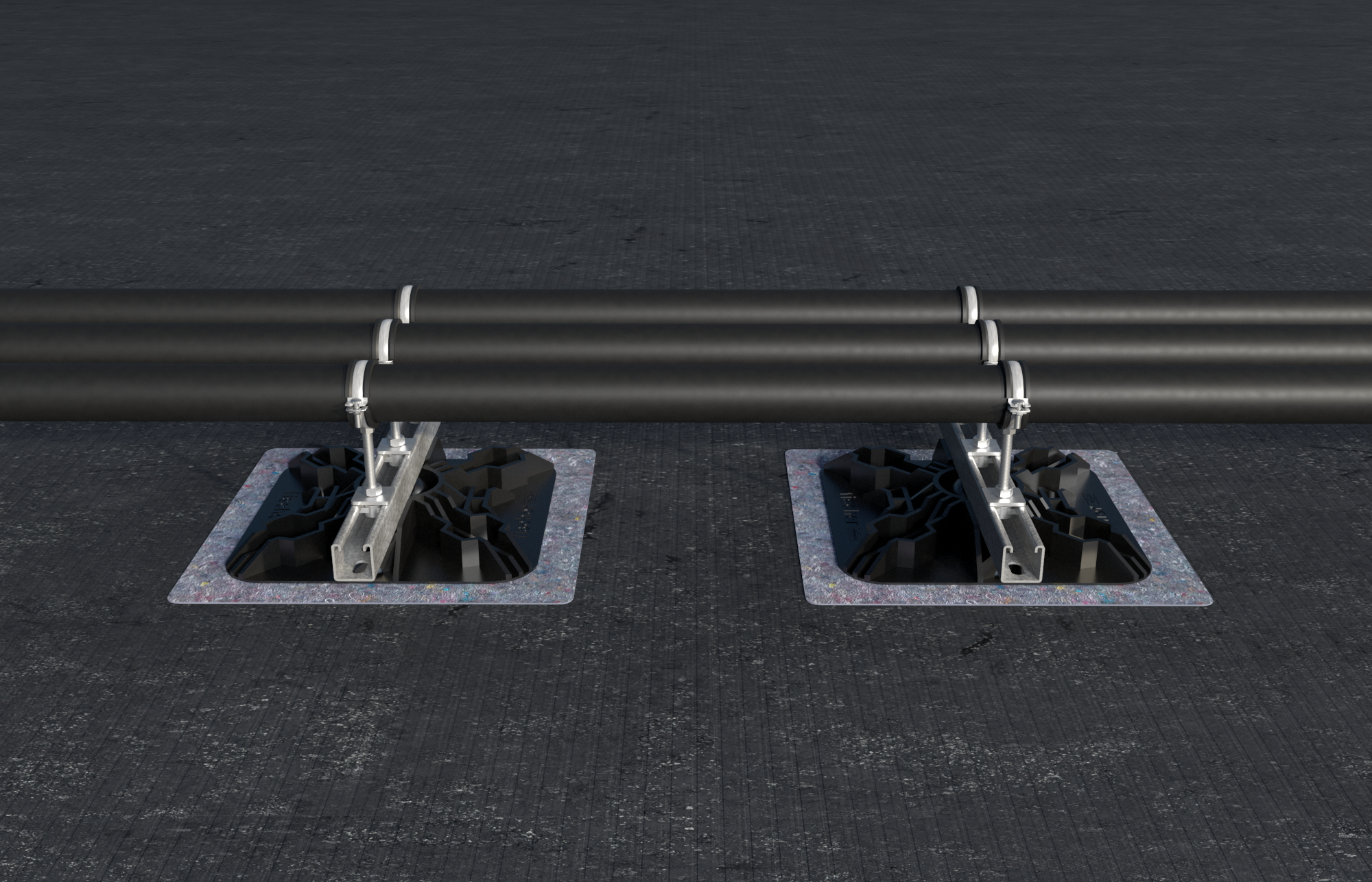 fischer Zavorra per base FFRBB (1 Pz.) Zavorra impilabile in calcestruzzo per l?installazione su coperture piane di impianti esposti al vento..