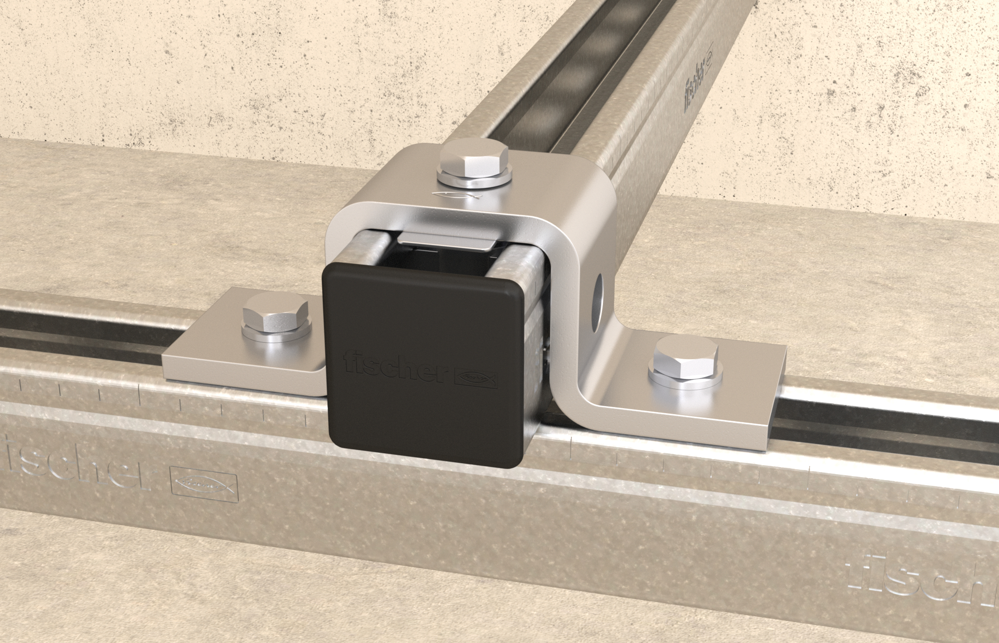 fischer Dado FCN CLIX P 10 A4 per profili FUS (1 Pz.) Dado per il collegamento semplice e rapido in acciaio Inox per profili FUS.