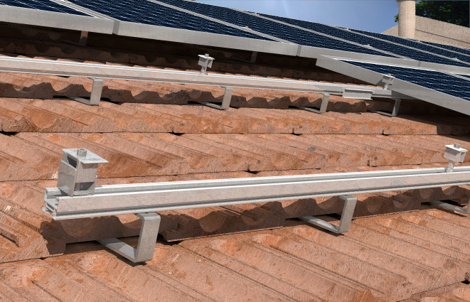 fischer Profilo Solar-Light 3,35 m (1 Pz.) Il profilo in alluminio alto 33 mm per la realizzazione di strutture per il sostegno di pannelli fotovoltaici..