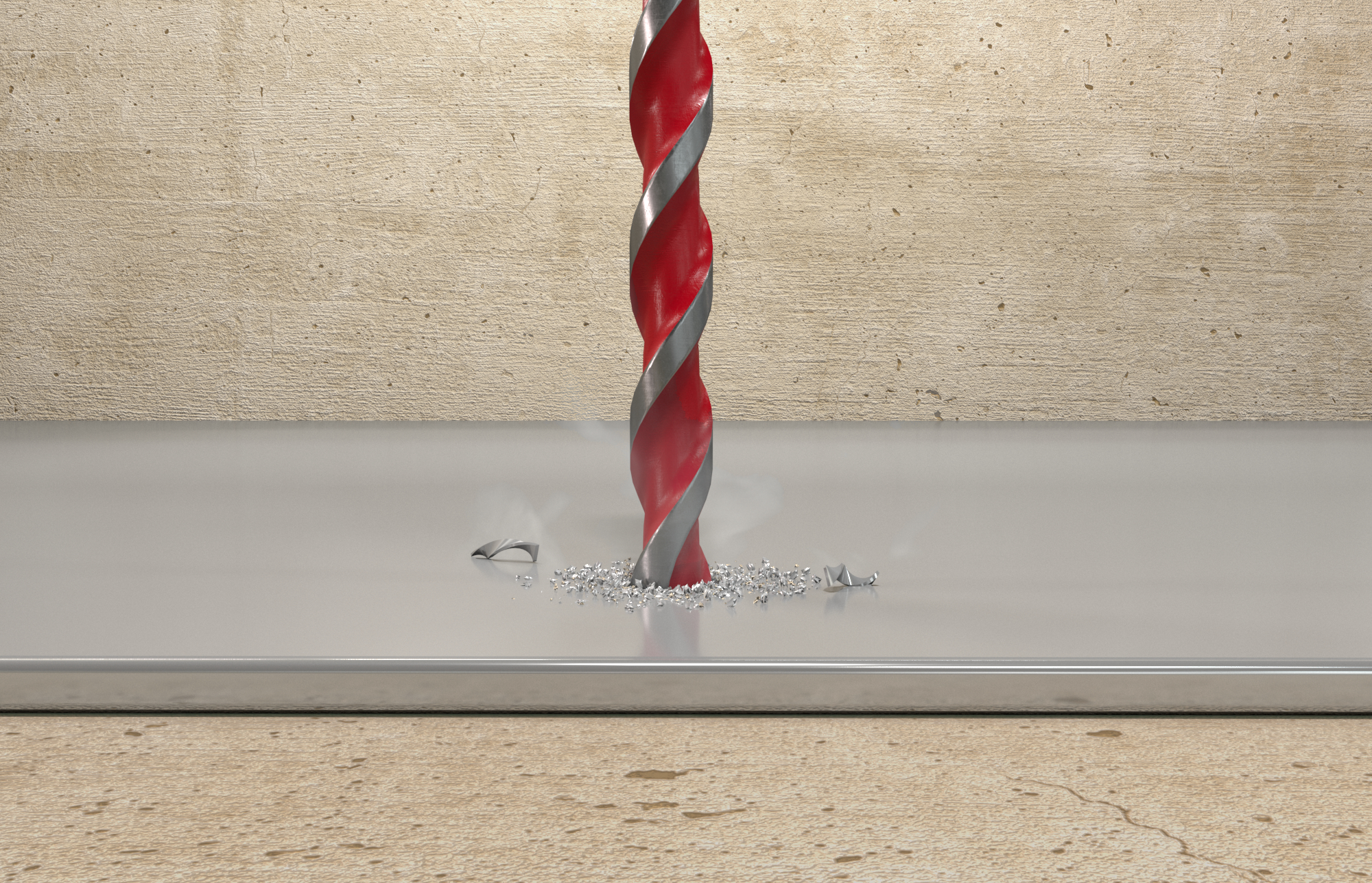 fischer Set 5 punte trapano universali D-U HEX 5-12mm per muro, legno, metallo (5 Pz.) Set di punte per trapano con attacco esagonale 1-4