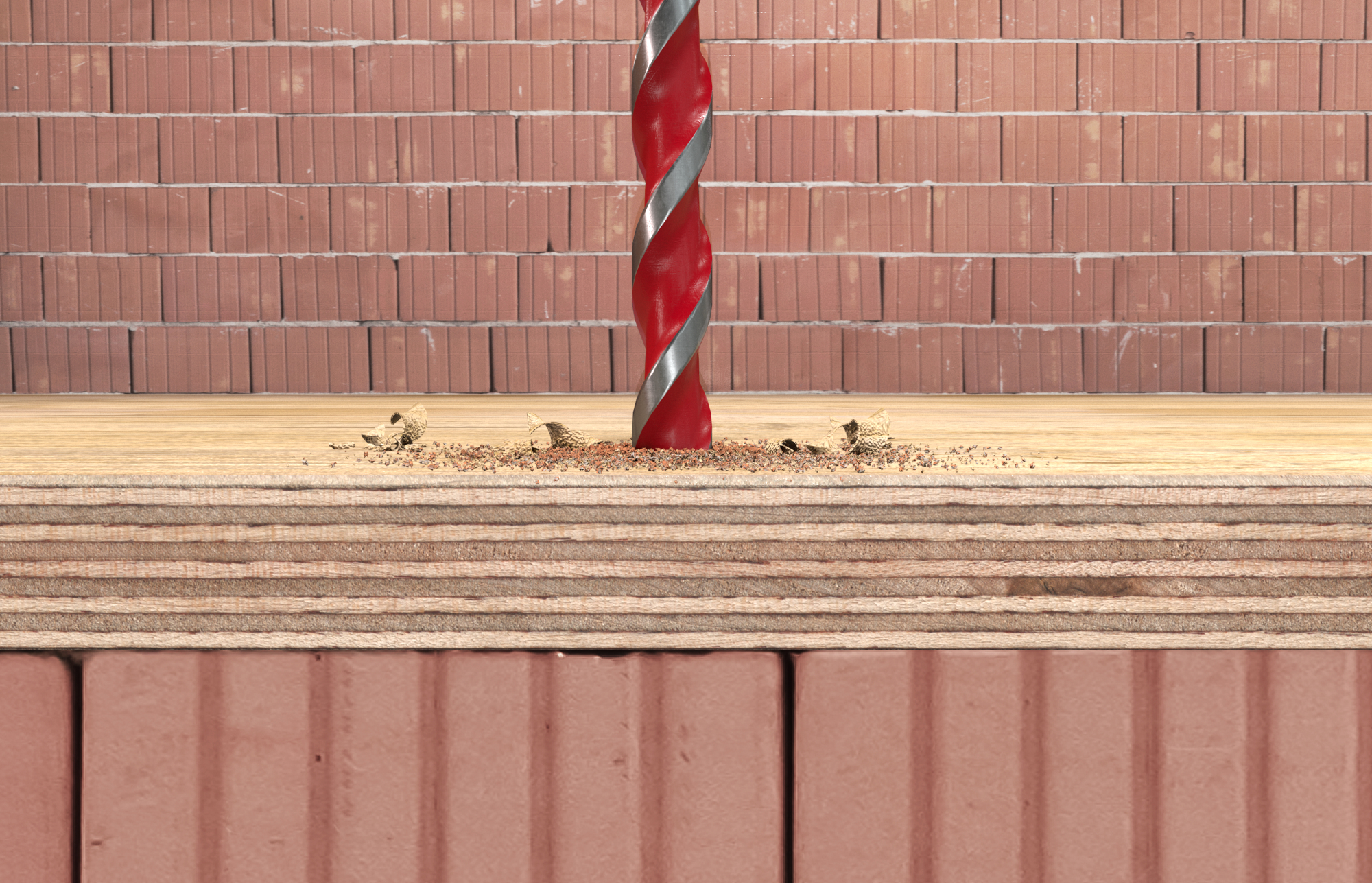 fischer Set 5 punte trapano universali D-U HEX 5-12mm per muro, legno, metallo (5 Pz.) Set di punte per trapano con attacco esagonale 1-4