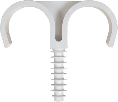 fischer Clip fissatubo a battere FX-D 20 (1 Pz.) Clip fissatubo a battere doppio.