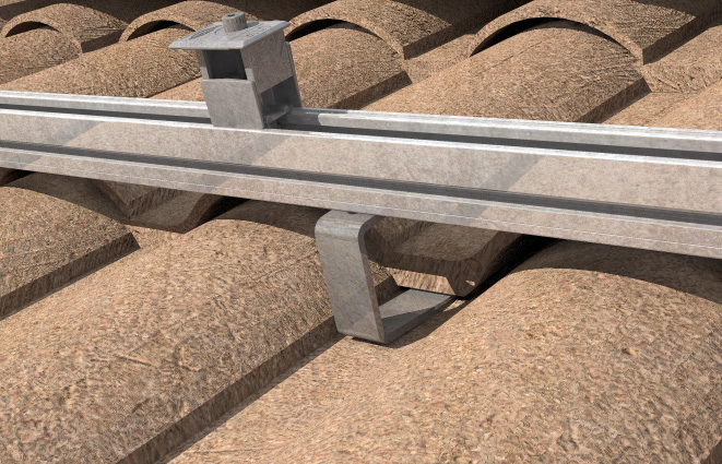 fischer Gancio per tegole GT 150 A2 (1 Pz.) Il gancio fisso per coperture in tegole.