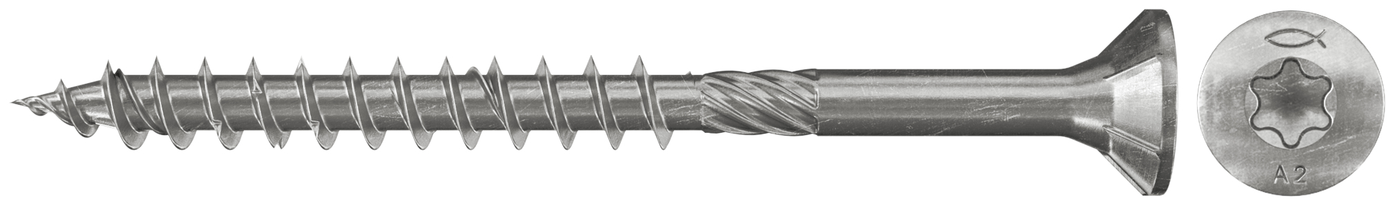 fischer Viti truciolari torx FPF-ST 4,5x40 A2P inox, filetto parziale (1 Pz.) fie4214.