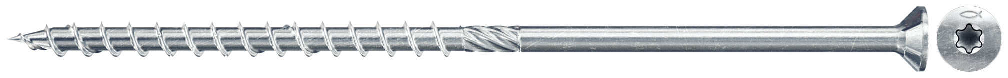 fischer Viti per costruzioni FPF-ST 10,0x80 ZPP 50 zincatura bianca, doppio filetto (1 Pz.) FPF-ST ZPP.
