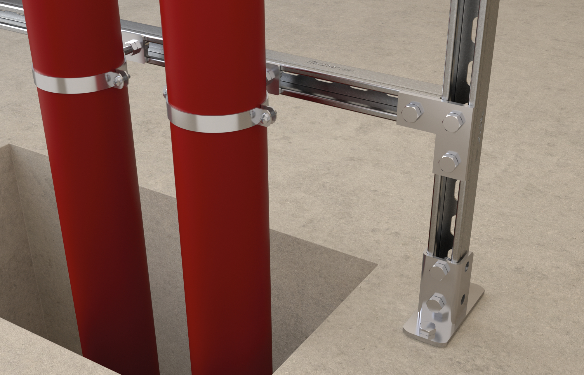 Collare tubazioni FRSN 15-19 M8/M10 (1 Pz.) fie471 - immagine aggiuntiva