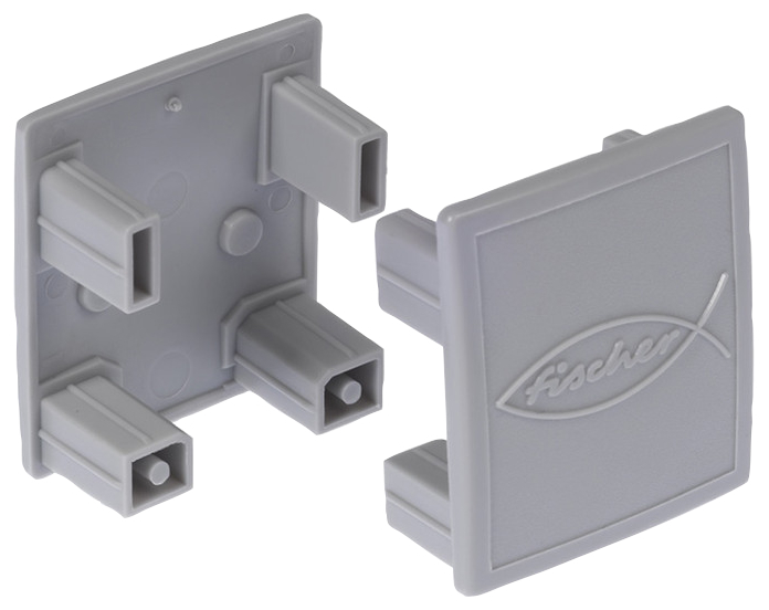 fischer Coperchio per profilo AK SP (1 Pz.) Tappo di chiusura per profilo Solar-fish.