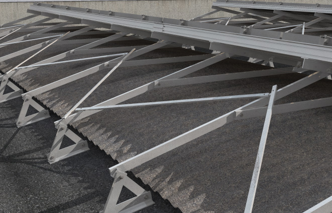 fischer Controvento telai triangolari BP AL 13 x 6 4mt (1 Pz.) Il profilo in alluminio per il controventamento di strutture per impianti fotovoltaici.