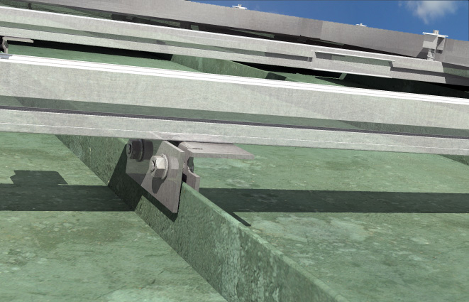 fischer Dispositivo per lamiere aggraffate DLA A2 (1 Pz.) Staffa in acciaio inox per il fissaggio di strutture per impianti fotovoltaici su lamiere aggraffate. Idoneo per aggraffatura piatta..