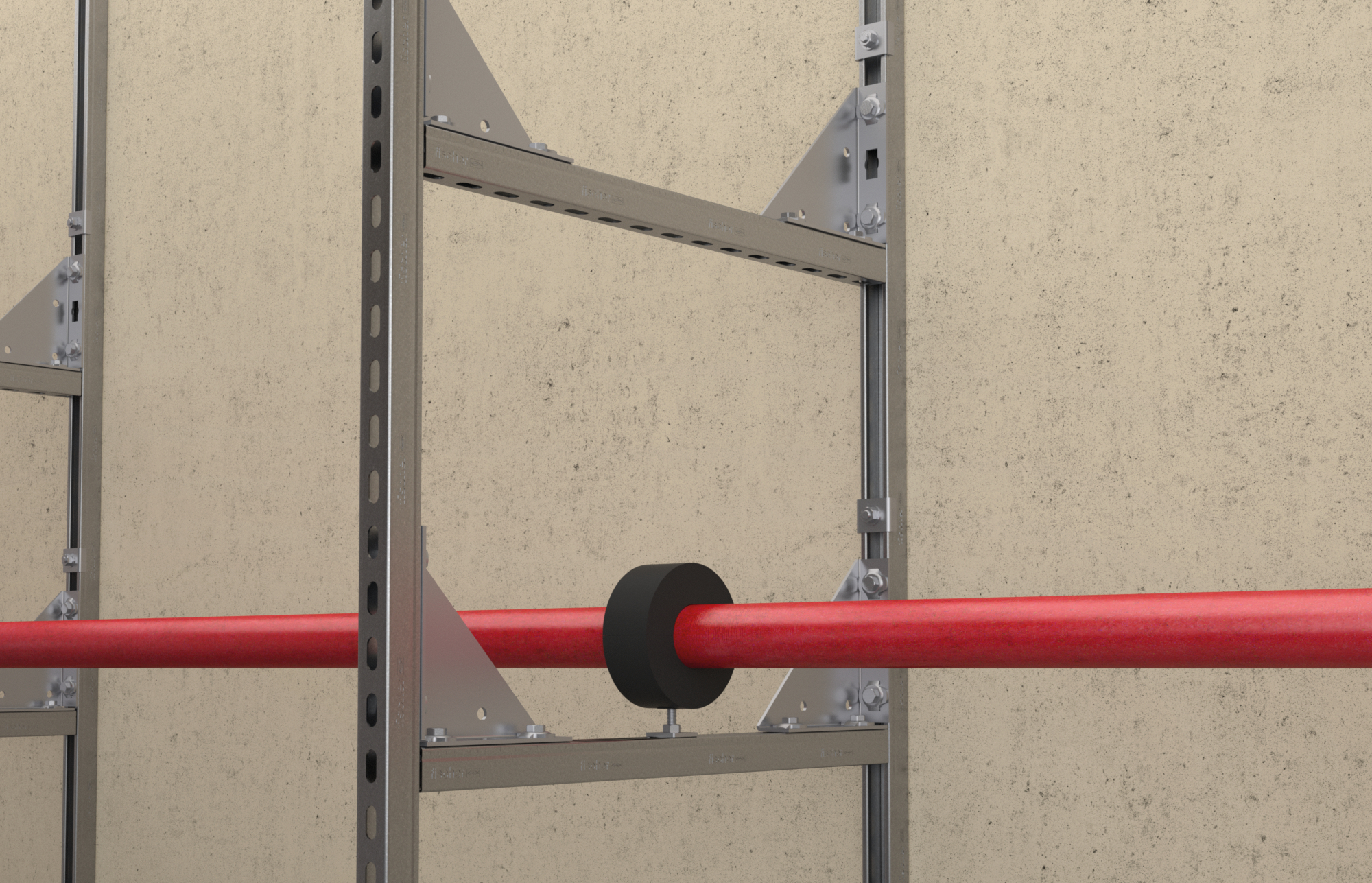 fischer Profilo FUS 41-S 6m (1 Pz.) Il sistema completo e universale di profilati per la realizzazione di strutture a telaio per il sostegno di impianti.