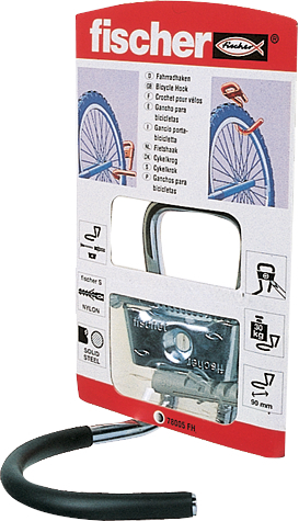 fischer Gancio porta bicicletta FH (1 Pz.) Gancio gommato FH fie814