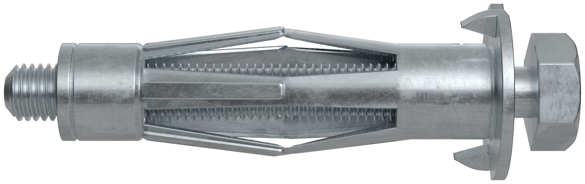 fischer Tasselli cartongesso HM 8X54 S con vite (1 Pz.) Fissaggio in metallo zincato per intercapedini con vite a testa esagonale.