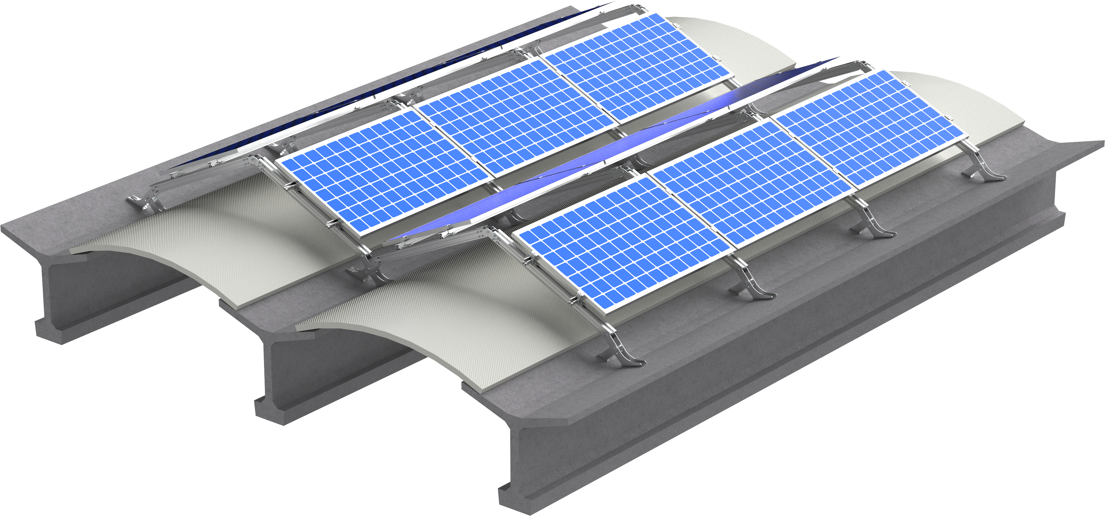 fischer Profilo Solar-Y 1,60 m (1 Pz.) Il profilo in alluminio per il montaggio di pannelli fotovoltaici con sistema Solar-Y..