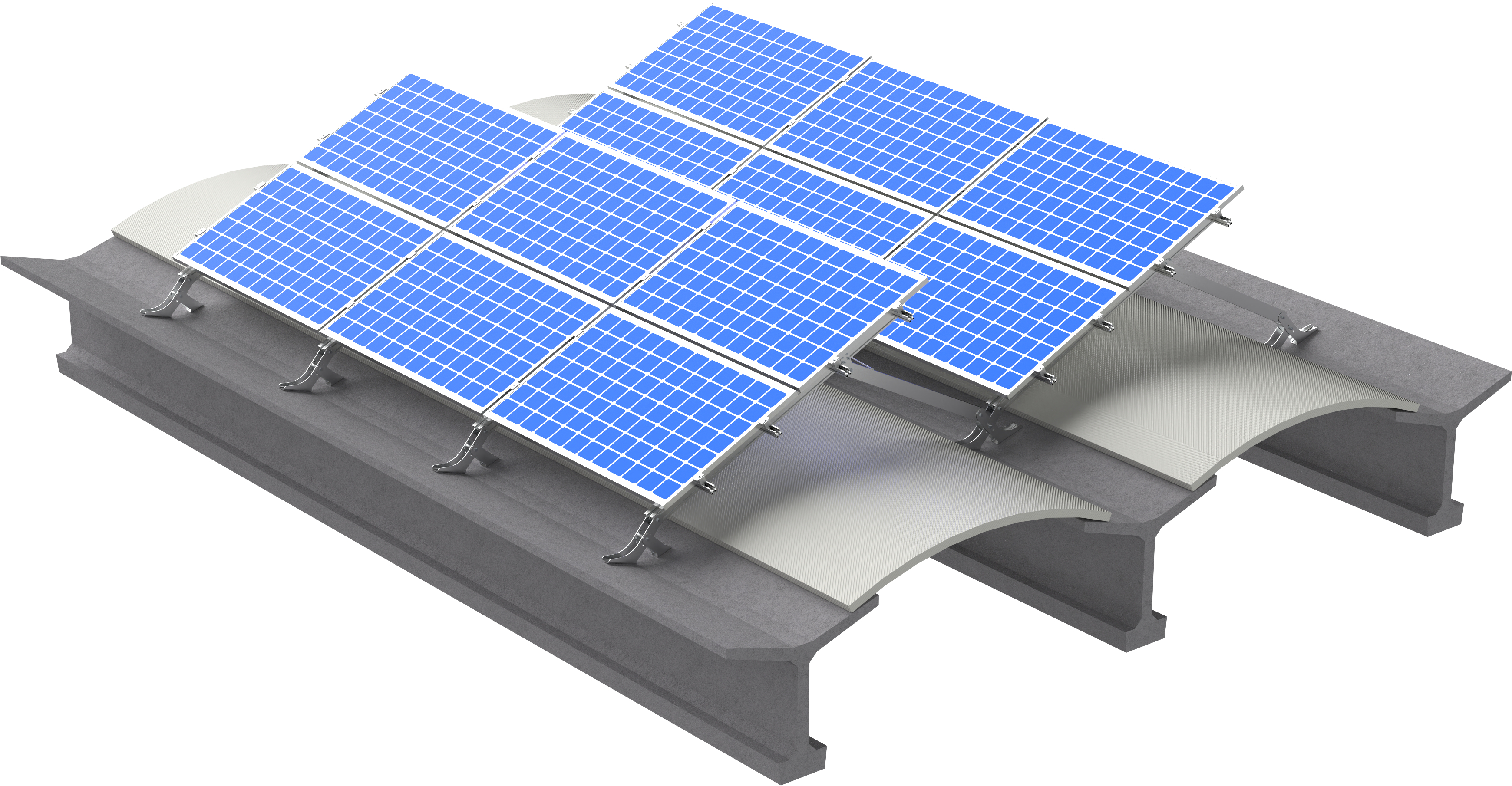 fischer Profilo Solar-Y 1,95 m (1 Pz.) Il profilo in alluminio per il montaggio di pannelli fotovoltaici con sistema Solar-Y..