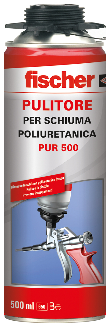 fischer Pulitore per schiuma poliuretanica PUR 500 (1 Pz.) fie60.
