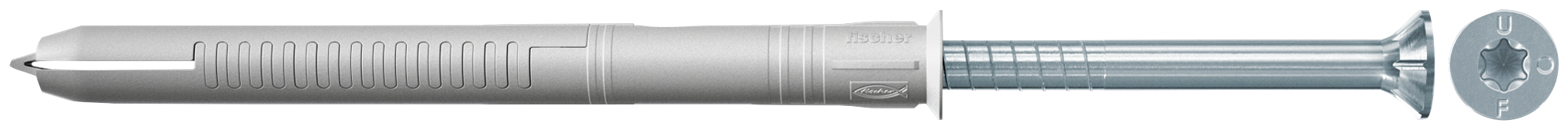 fischer Tassello prolungato FUR 8X80 T con vite torx (50 Pz.) Tassello prolungato in nylon per serramenti con vite premontata T.S.P. con impronta Torx.
