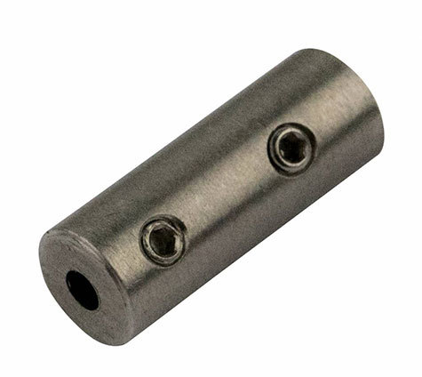 legatoria Terminale filettato, fissaggio a brugola Terminale in acciaio INOX  AISI 316, per cavi di acciaio diametro 4mm. Il cavo viene fissato tramite 3 grani esagonali filettati. Il terminale diametro 6mm  lungo 34mm. Lunghezza totale 65mm.