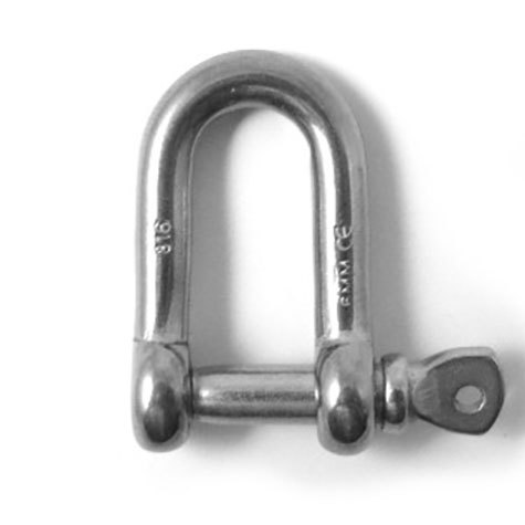 legatoria Grillo Inox a cavvallotto, 8mm Grillo in acciaio INOX  AISI 316, per collegamenti rapidi.